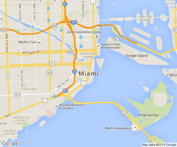 Google Map of miami